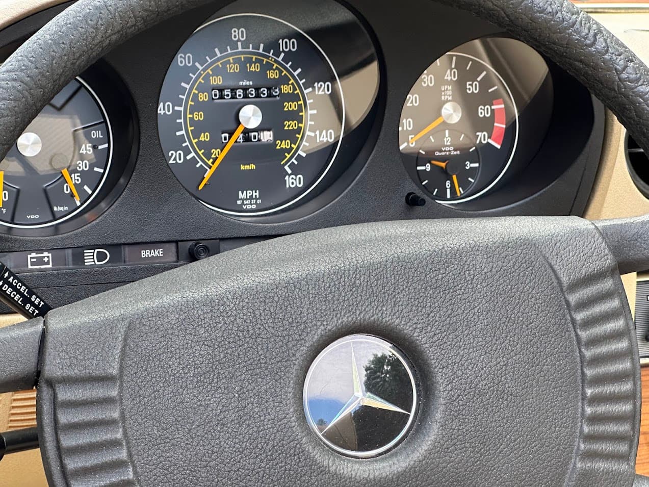 1978 Mercedes-Benz 450SL — Interior