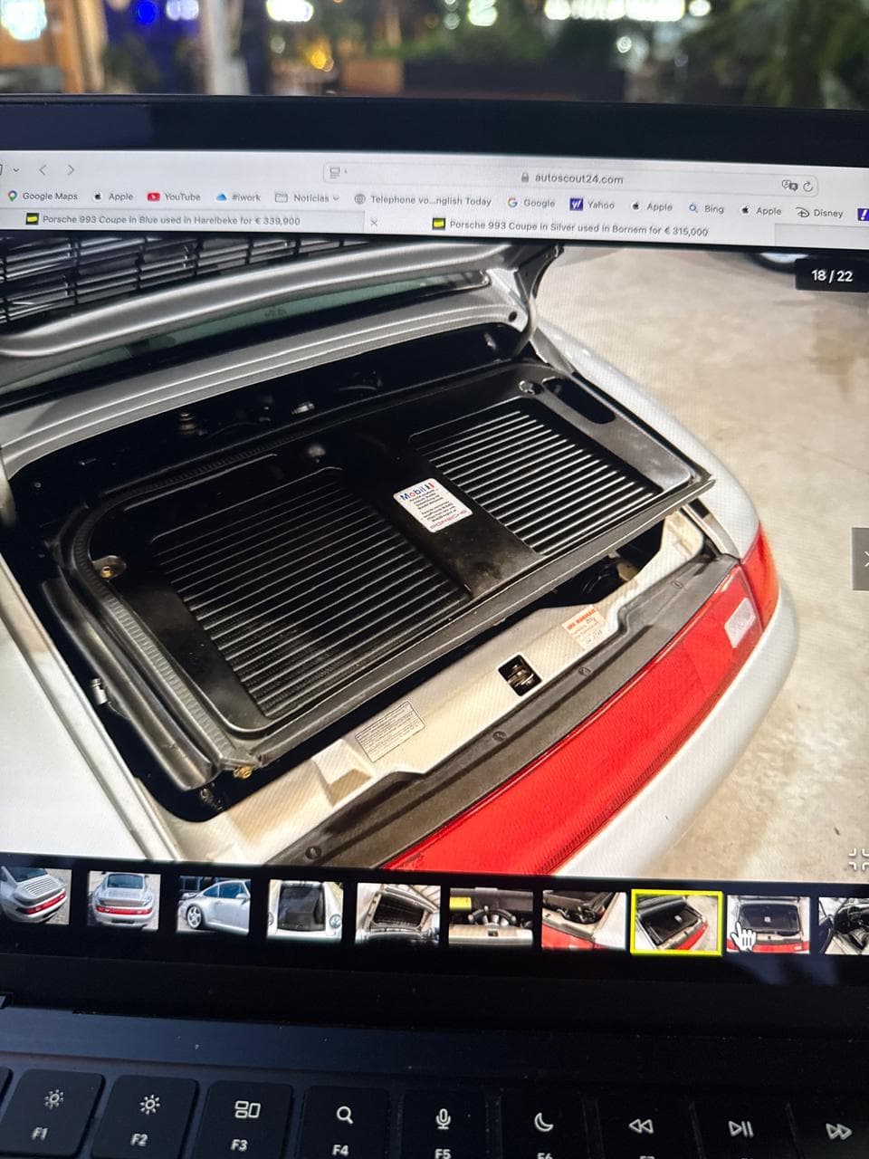 1998 Porsche 911 Turbo S (WLS2) — Front Storage