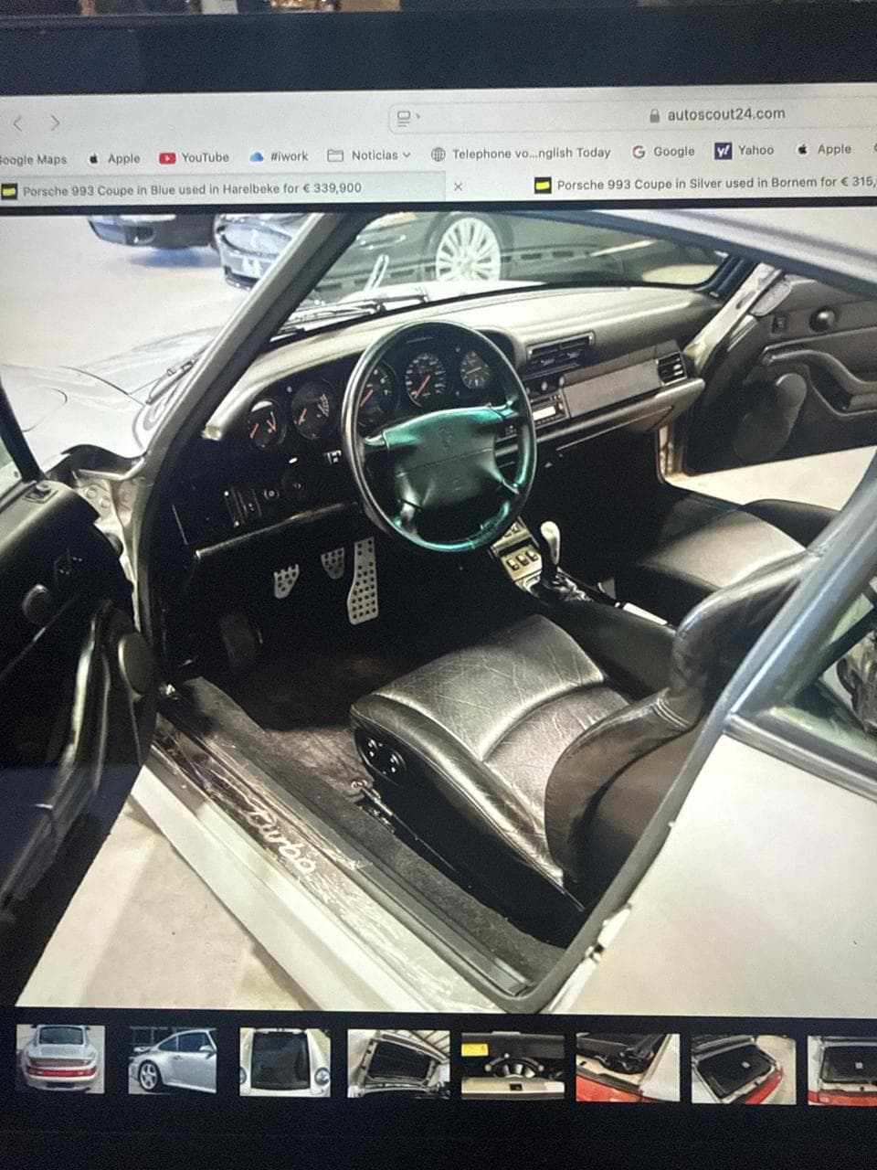 1998 Porsche 911 Turbo S (WLS2) — Interior