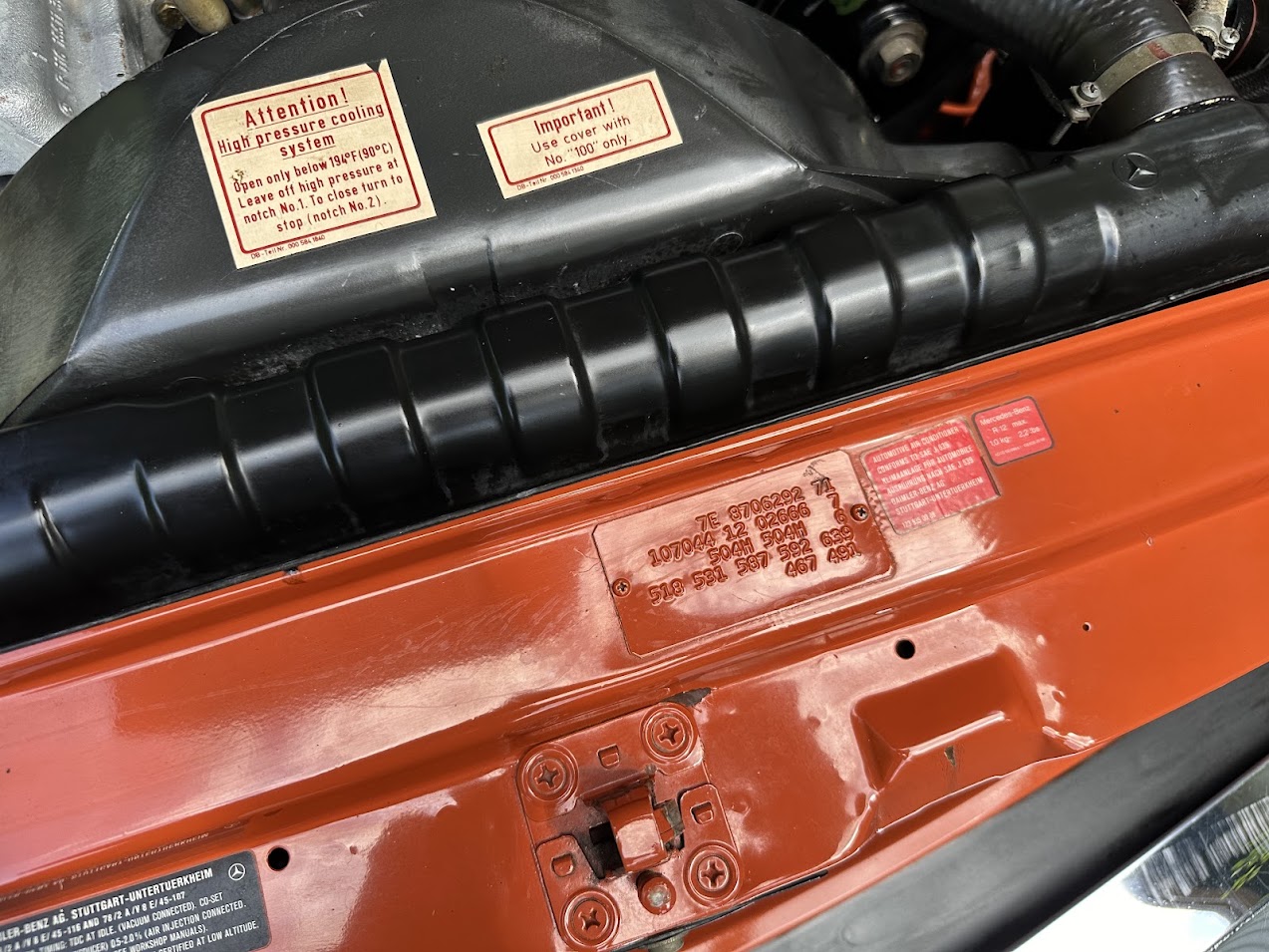 1978 Mercedes-Benz 450SL - Motor