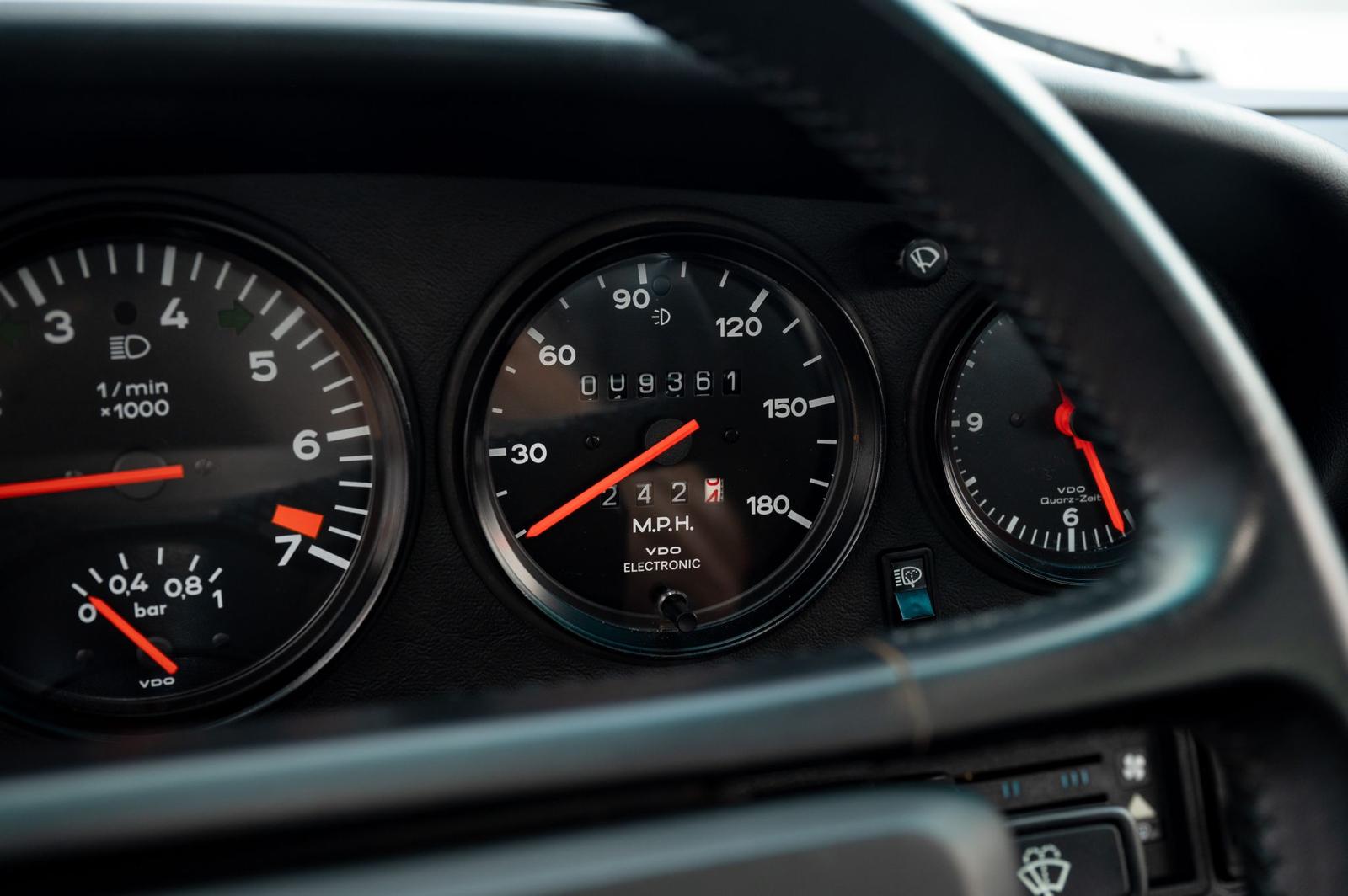 1988 Porsche 911 Turbo (930) — Odometer 9,361 Miles
