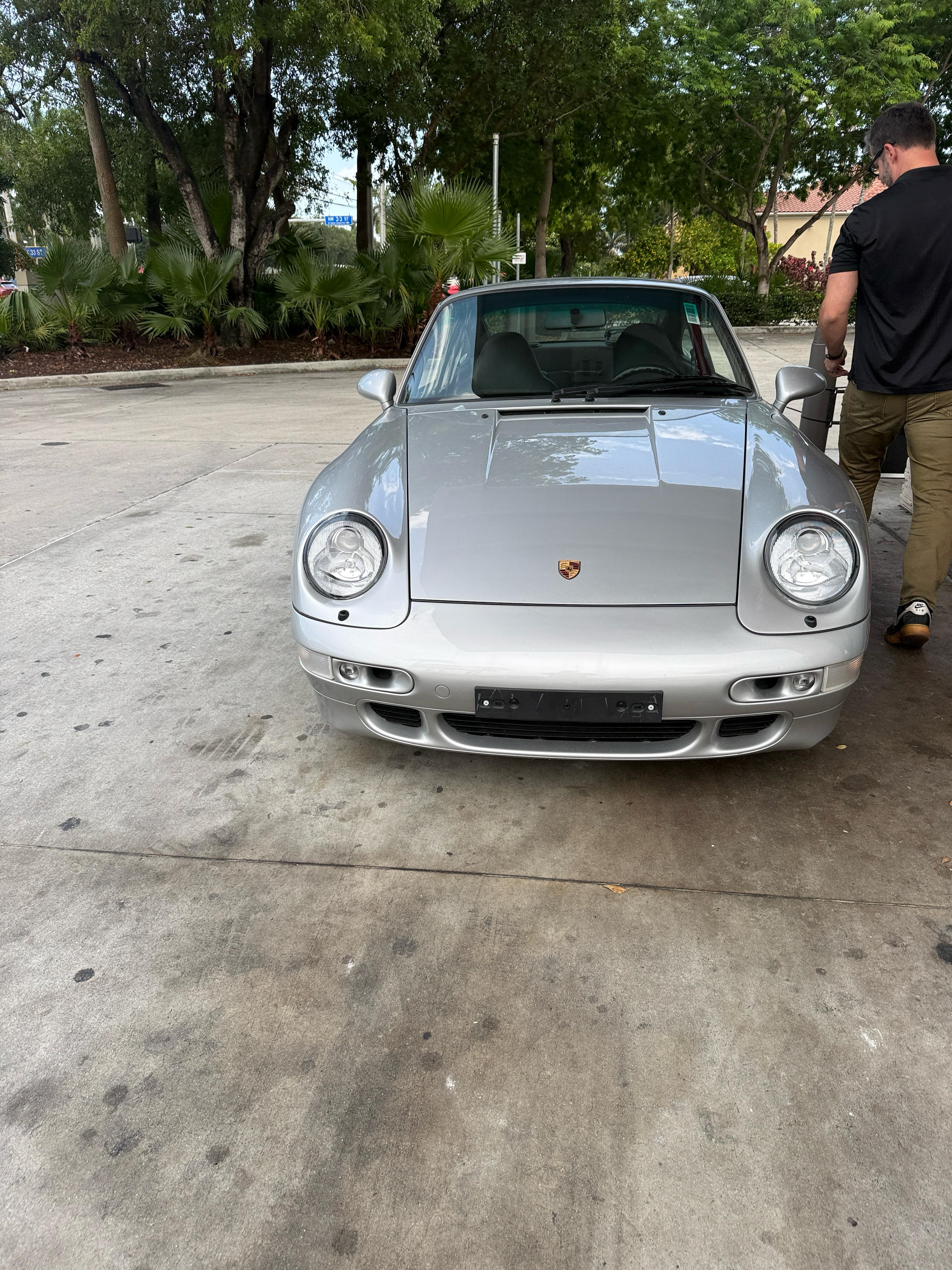 1998 Porsche 911 Turbo S WLS2 gris - vista frontal